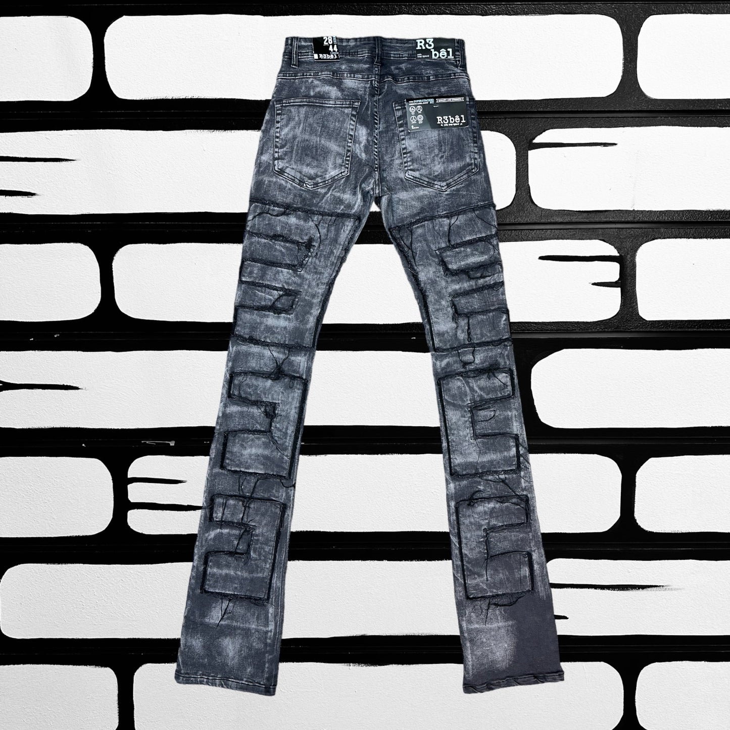 Black Acid Wash Stacks