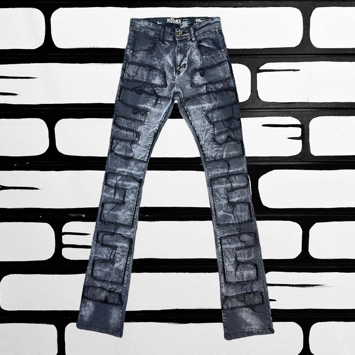 Black Acid Wash Stacks