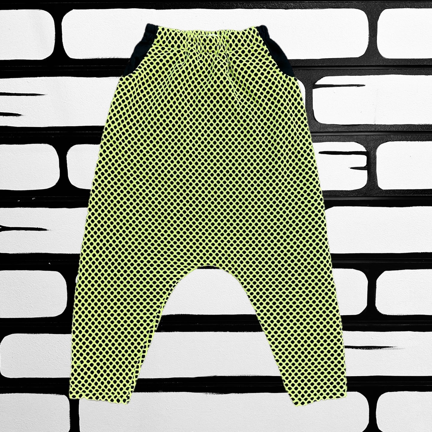 Fishnet Drop Crotch Pants