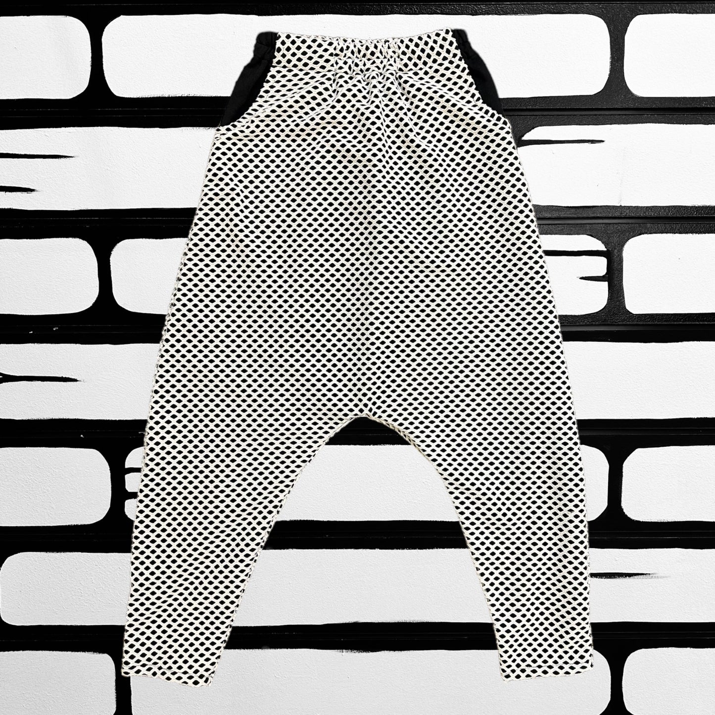 Fishnet Drop Crotch Pants