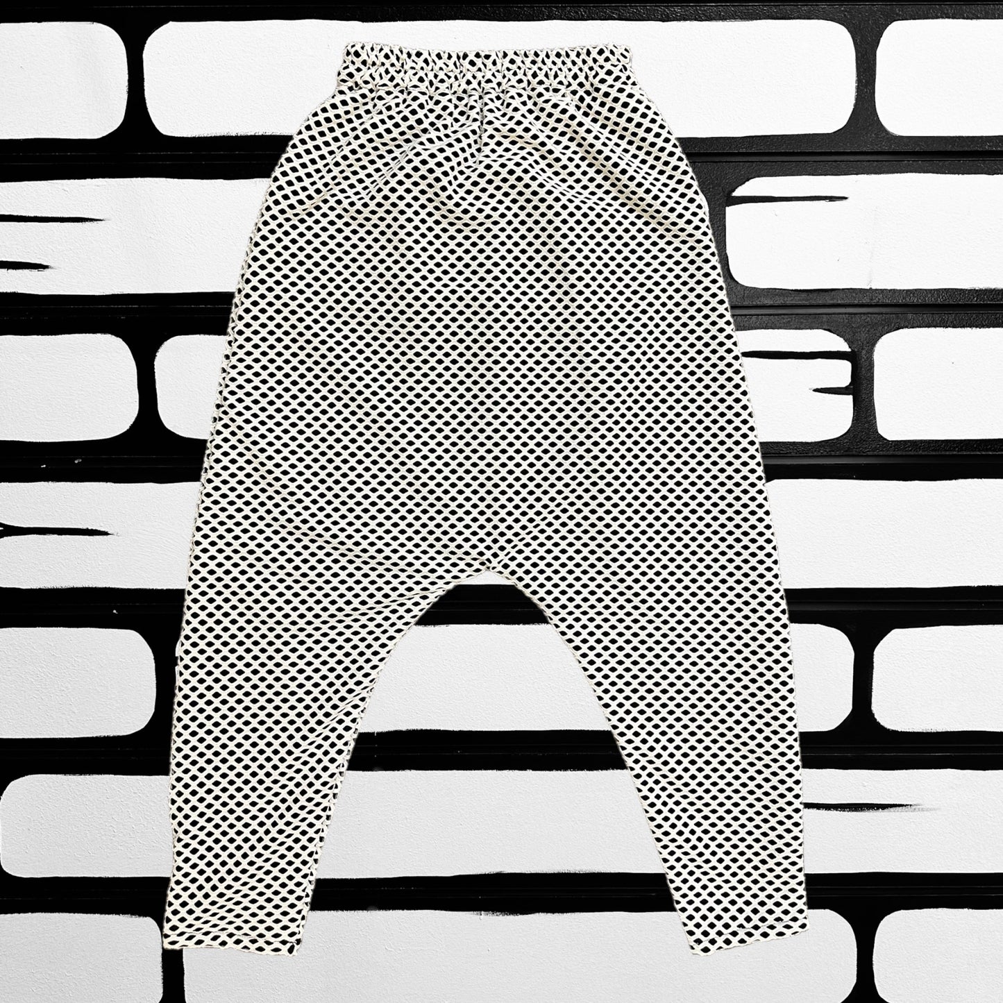 Fishnet Drop Crotch Pants