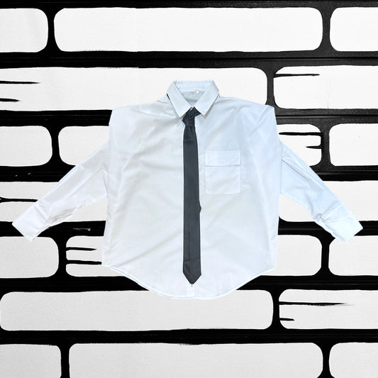 Men in Black Shoulder Pad Shirt