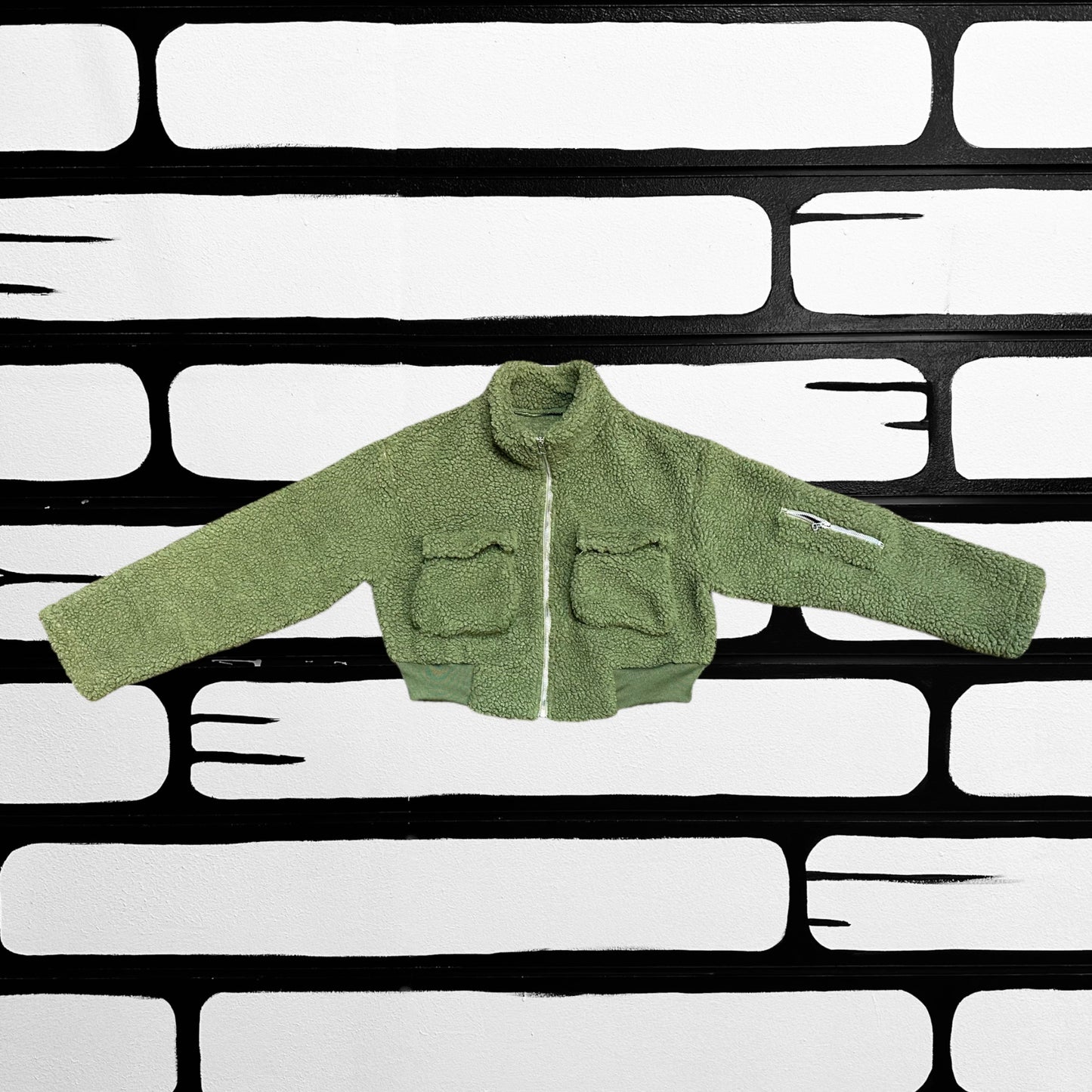 Olive Sherpa Lounge Set