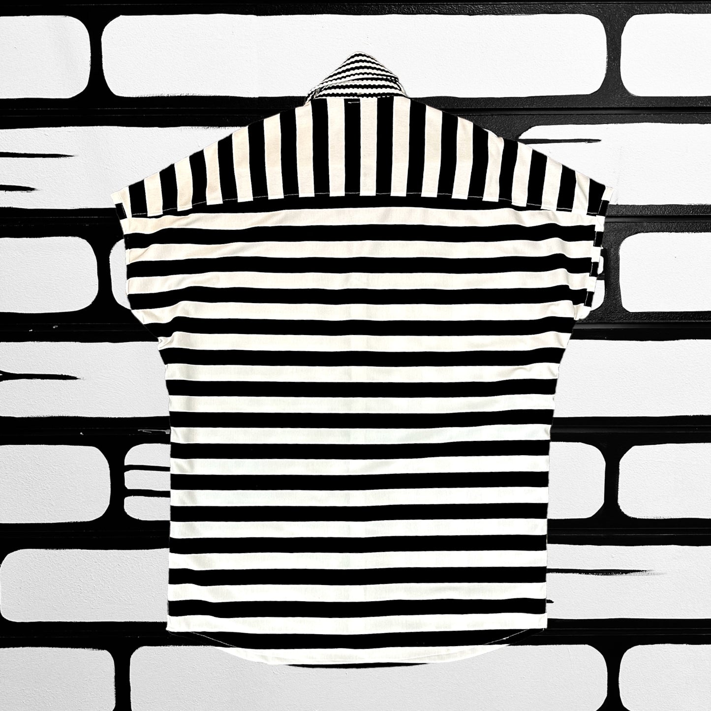 Contrast Stripe Collar Shirt