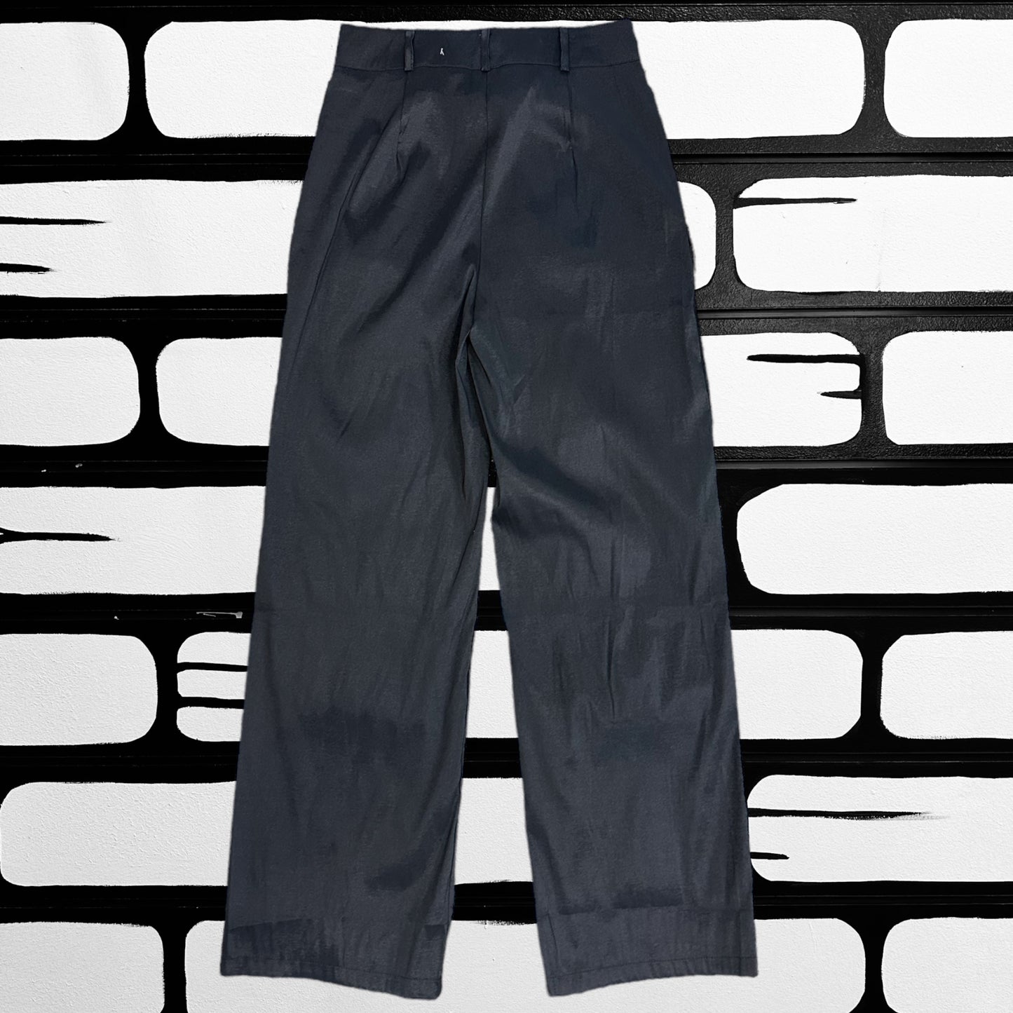 Satin Cargo Pants (Black)