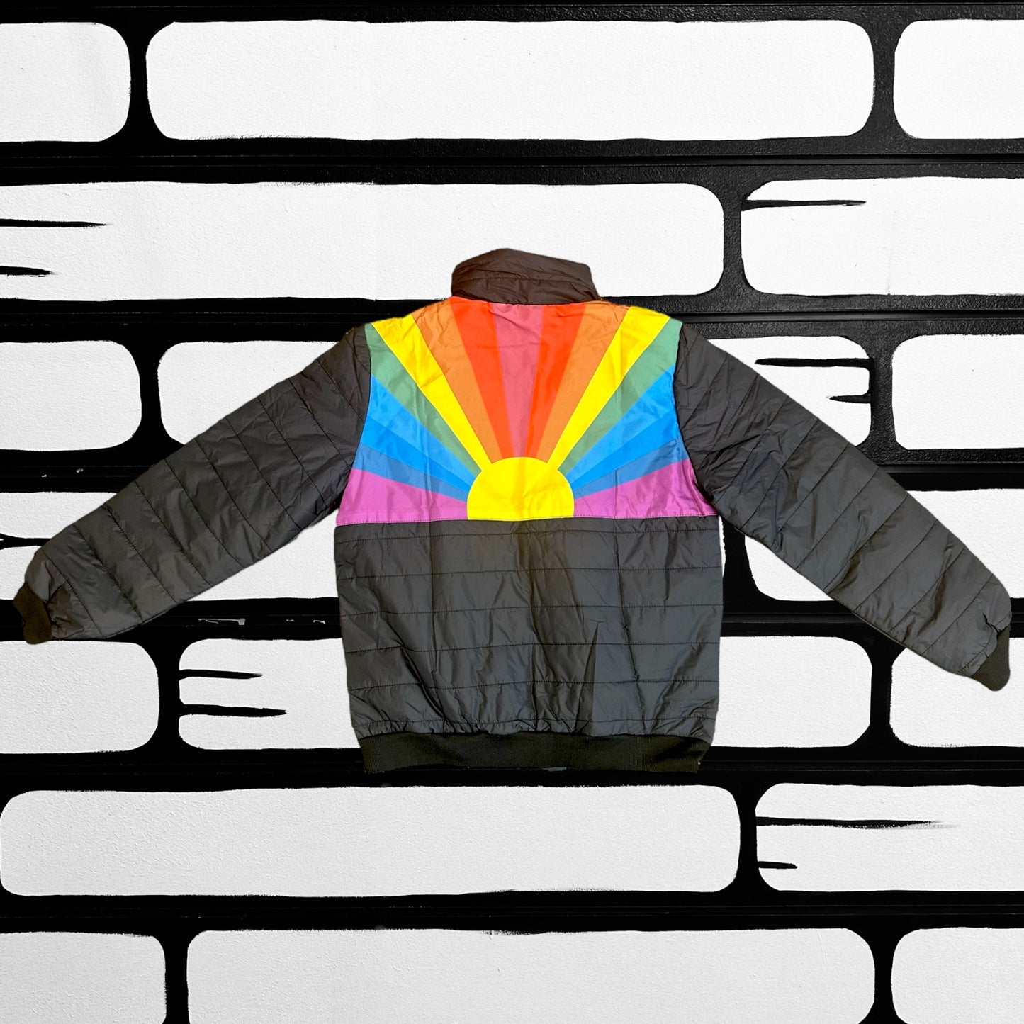 Rainbow Puffer Coat