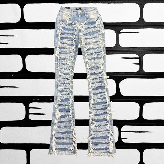 Women’s Stacked Jeans (Light Denim)