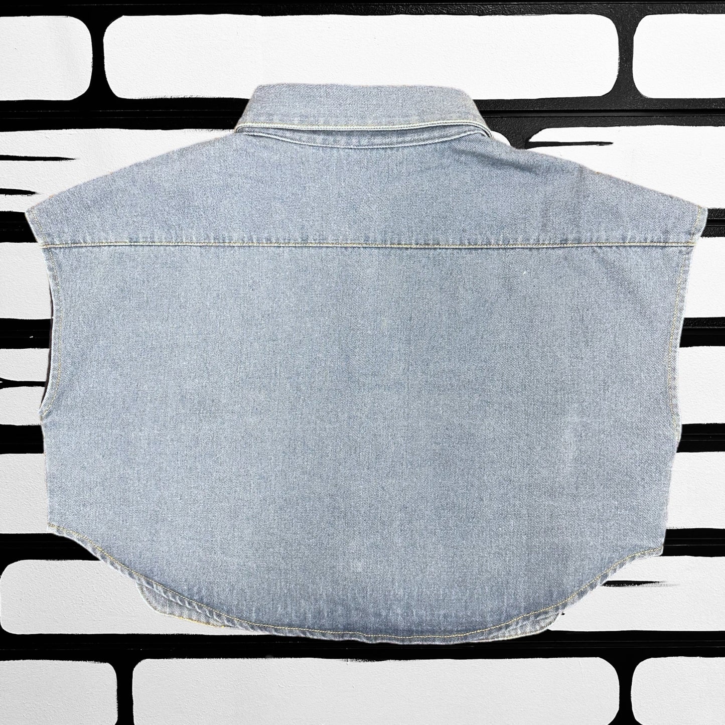 Denim Crop Vest