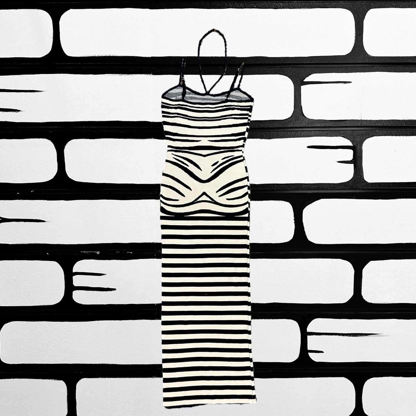 Zebra Lady Halter Dress