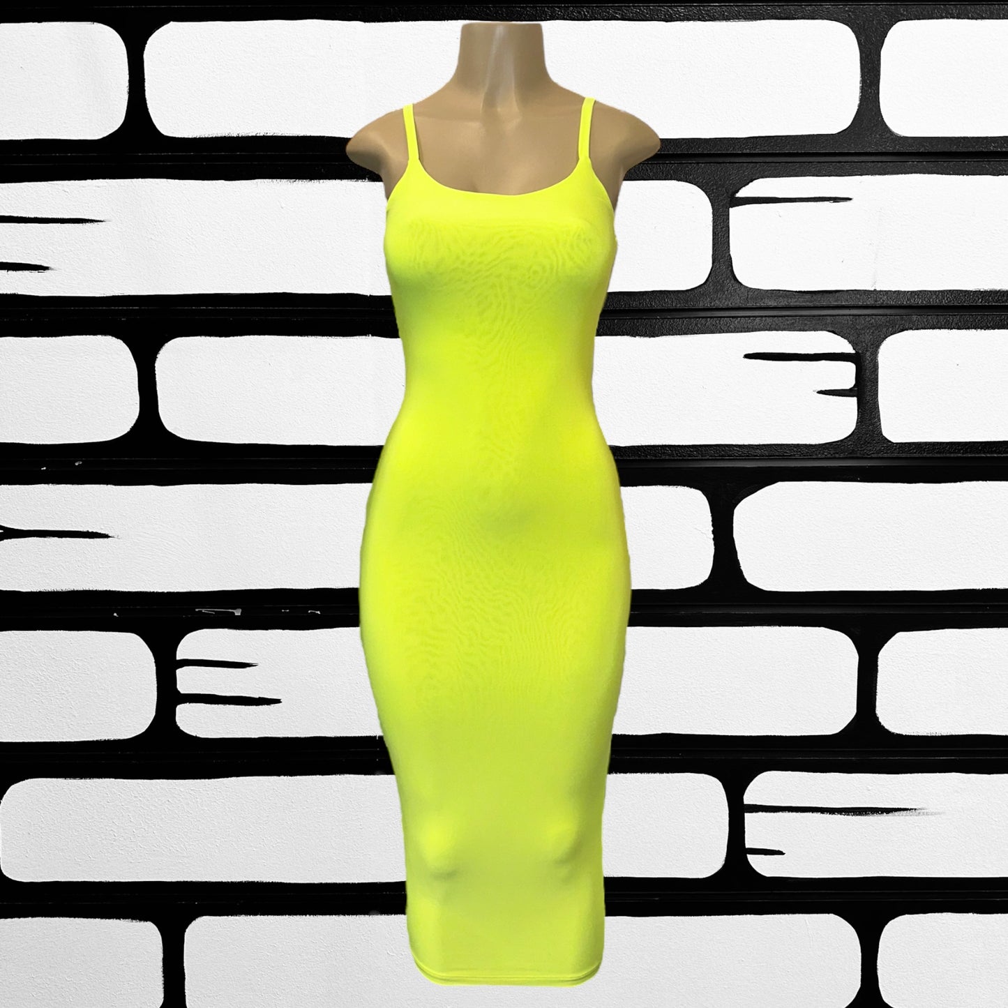 Chartreuse Bodycon Dress