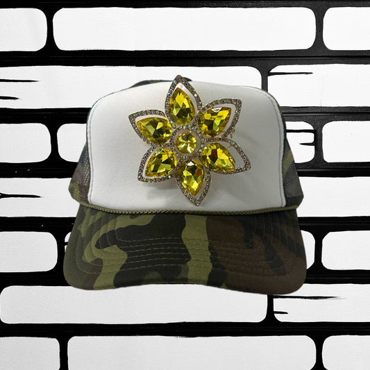 Crystal Flower Baseball Cap