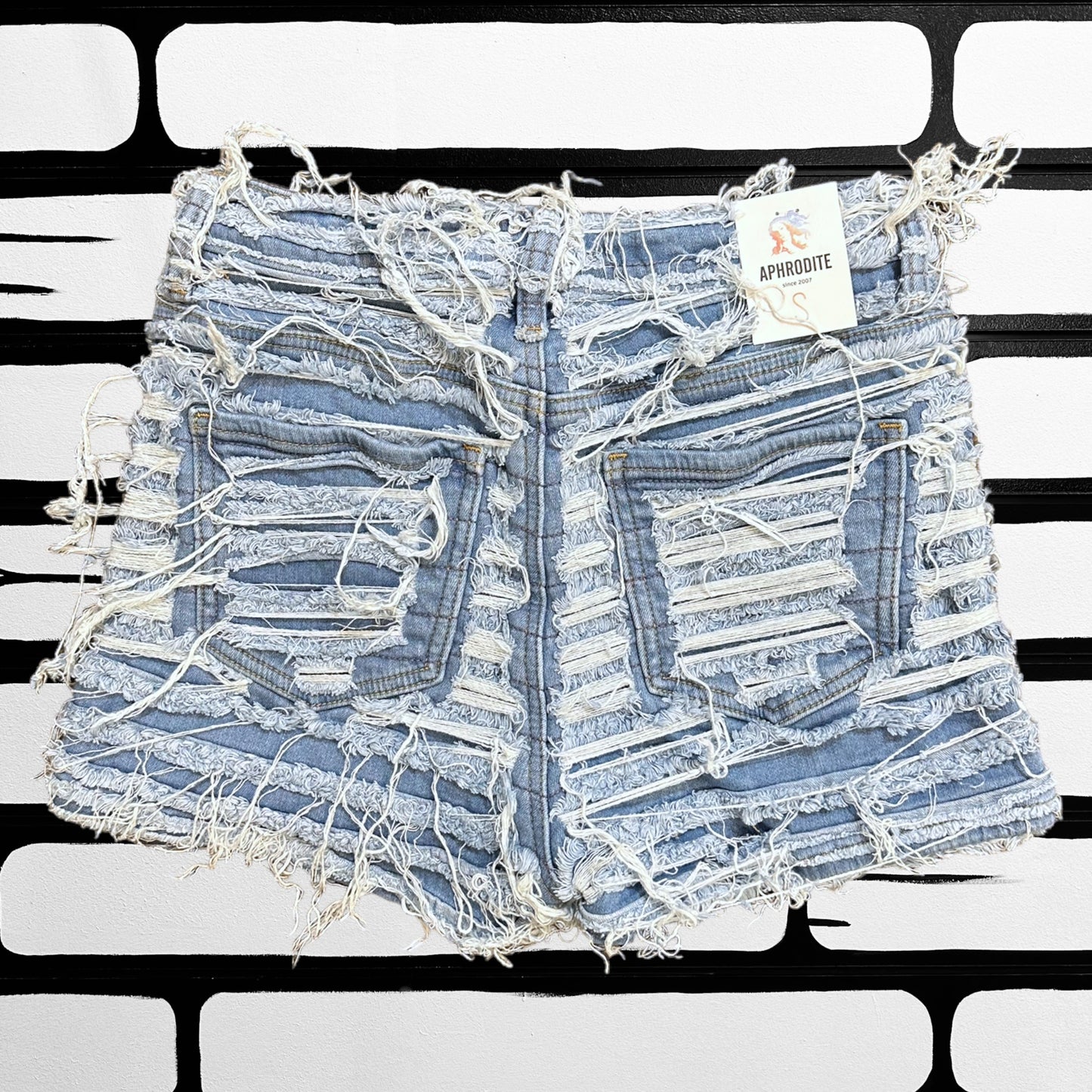 Frayed Denim Shorts